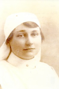 Hilda in her nurses uniform, aged 16 to 19 years old 