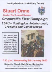 Society Talk - Cromwell's First Campaign, 1643 @ Huntingdon Methodist Church
